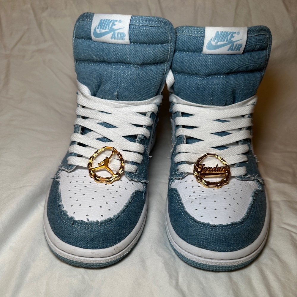 Limited Edition Nike Air Jordan 1 High OG Sneakers Denim